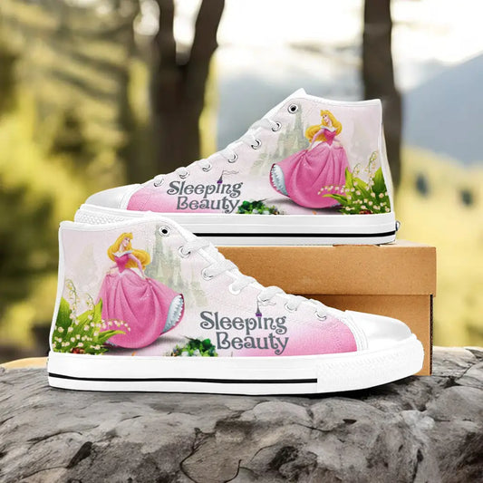 Sleeping Beauty Princess Aurora Custom High Top Sneakers Shoes