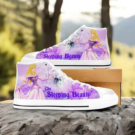 Sleeping Beauty Princess Aurora Custom High Top Sneakers Shoes