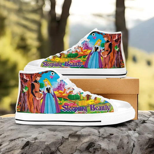 Sleeping Beauty Princess Aurora Custom High Top Sneakers Shoes
