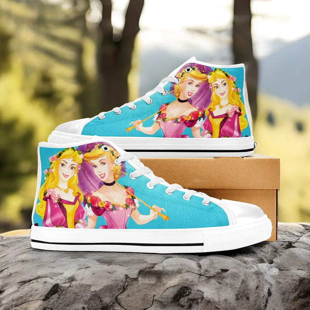 Sleeping Beauty Princess Aurora Custom High Top Sneakers Shoes