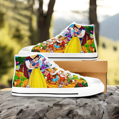 Snow White and the Seven Dwarfs Custom High Top Sneakers Shoes