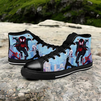 Spider Man The Spider Verse Custom High Top Sneakers Shoes