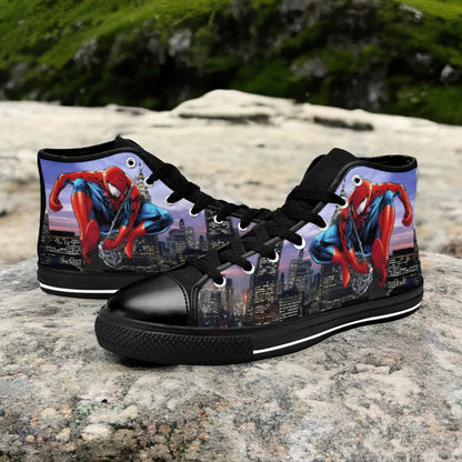 Spider Man The Spider Verse Custom High Top Sneakers Shoes