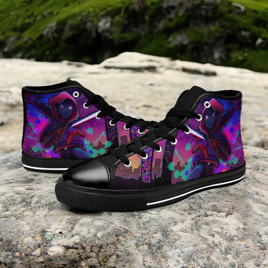 Spider Man The Spider Verse Custom High Top Sneakers Shoes