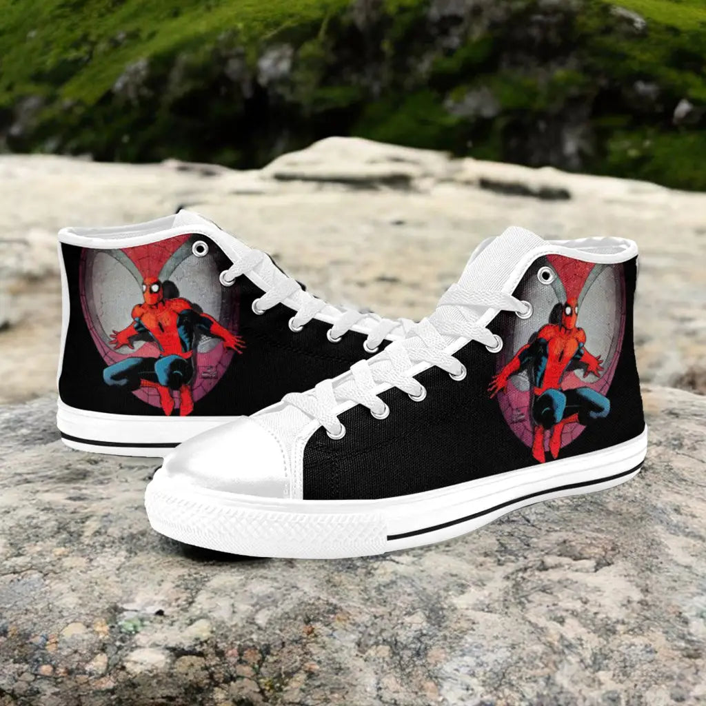 Spider Man The Spider Verse Shoes Inspired Custom High Top