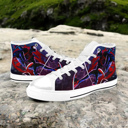 Spider Man The Spider Verse Custom High Top Sneakers Shoes