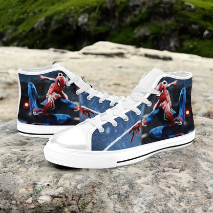 Spider Man The Spider Verse Custom High Top Sneakers Shoes