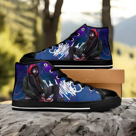 Spider Man The Spider Verse Shoes Inspired Custom High Top