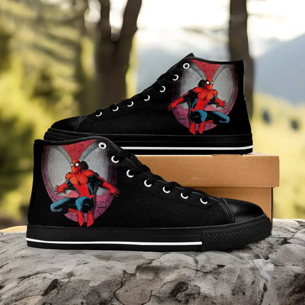 Spider Man The Spider Verse Shoes Inspired Custom High Top