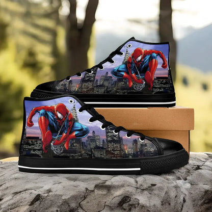 Spider Man The Spider Verse Custom High Top Sneakers Shoes