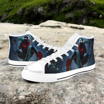 Spider Man The Spider Verse Custom High Top Sneakers Shoes