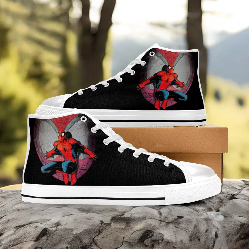 Spider Man The Spider Verse Shoes Inspired Custom High Top