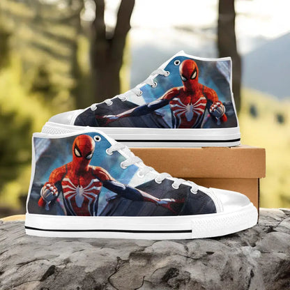 Spider Man The Spider Verse Custom High Top Sneakers Shoes