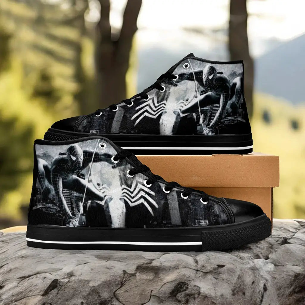 Spider Man Venom Custom High Top Sneakers Shoes