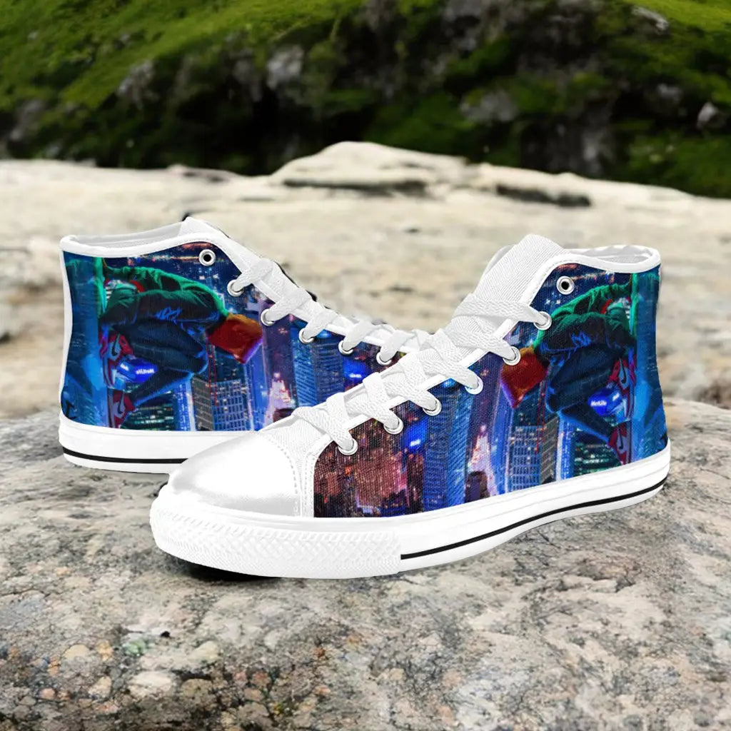 SpiderMan Spider Verse Custom High Top Sneakers Shoes