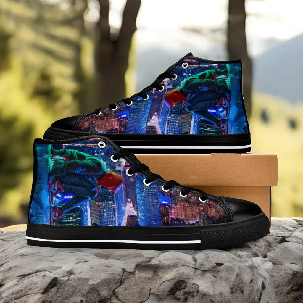 SpiderMan Spider Verse Custom High Top Sneakers Shoes