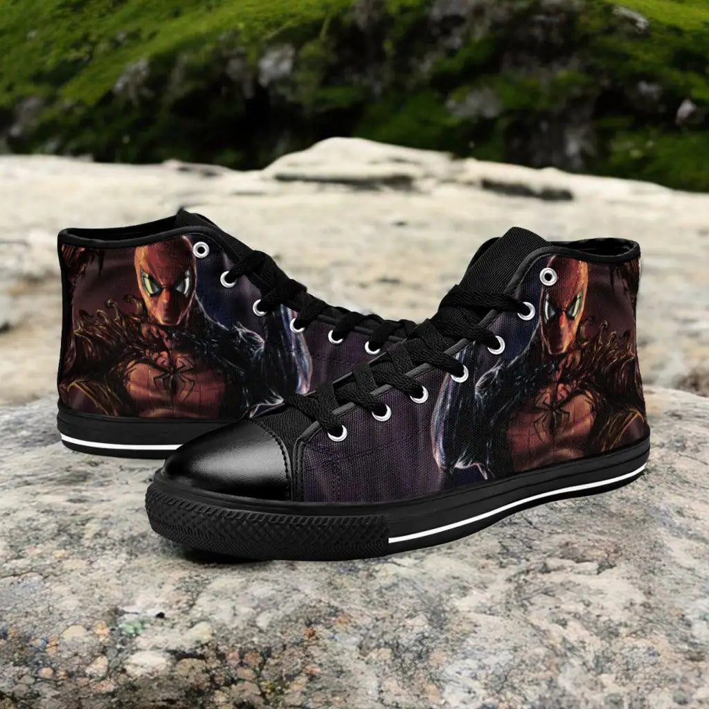 Spiderman Symbiote Custom High Top Sneakers Shoes