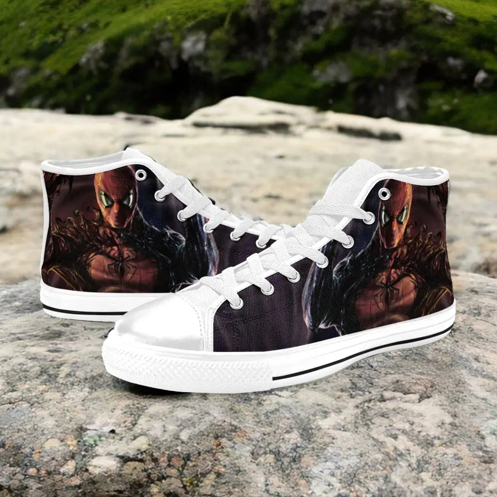 Spiderman Symbiote Custom High Top Sneakers Shoes