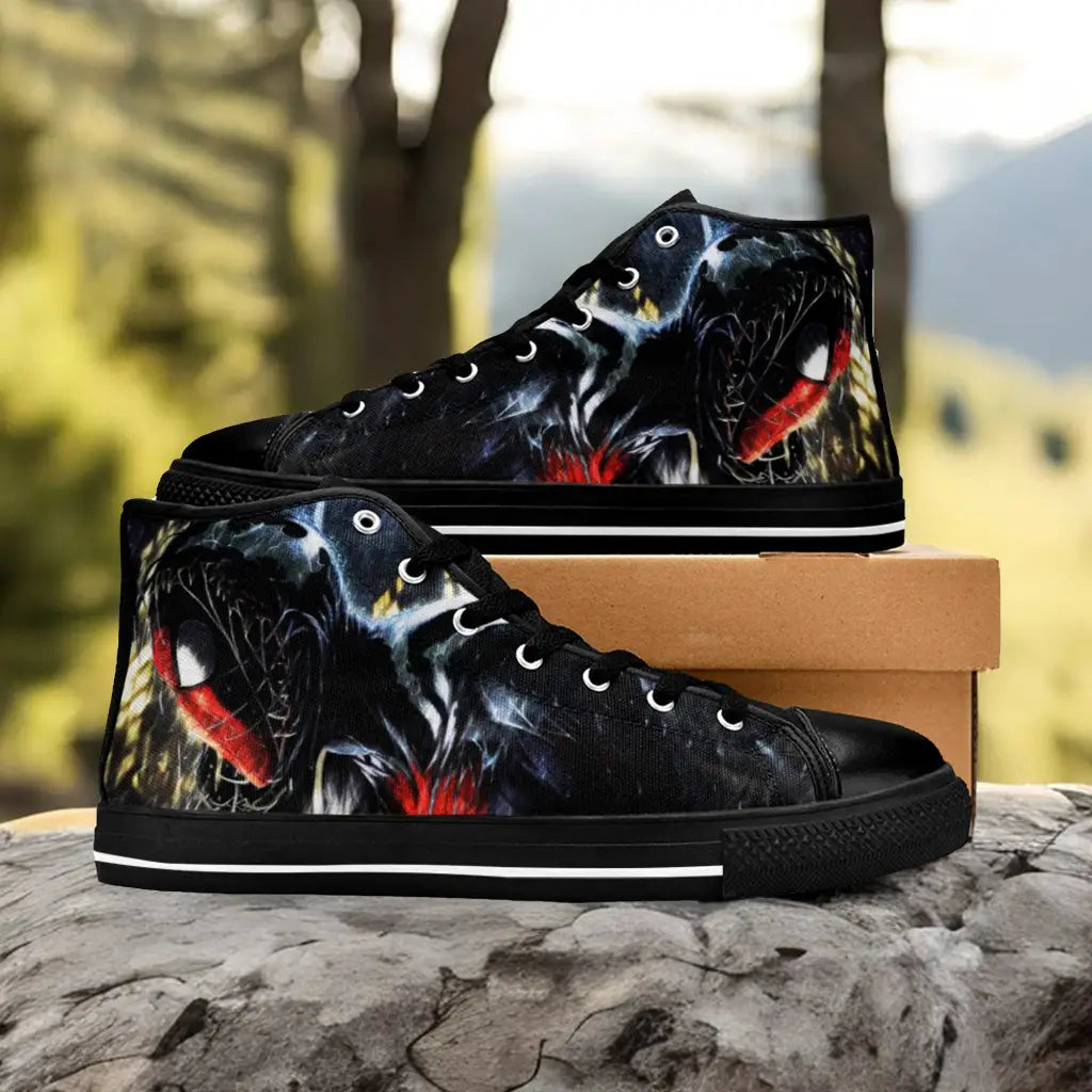 Spiderman Symbiote Custom High Top Sneakers Shoes