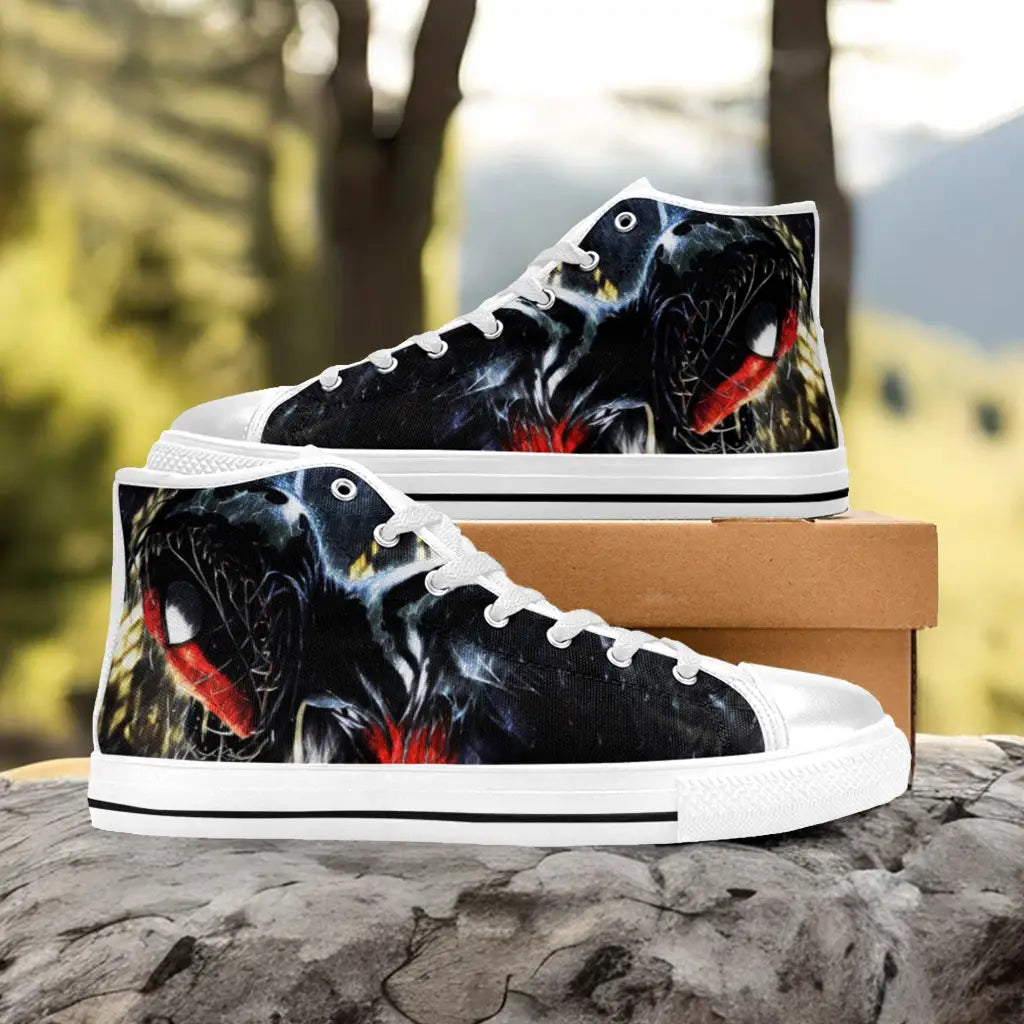 Spiderman Symbiote Custom High Top Sneakers Shoes