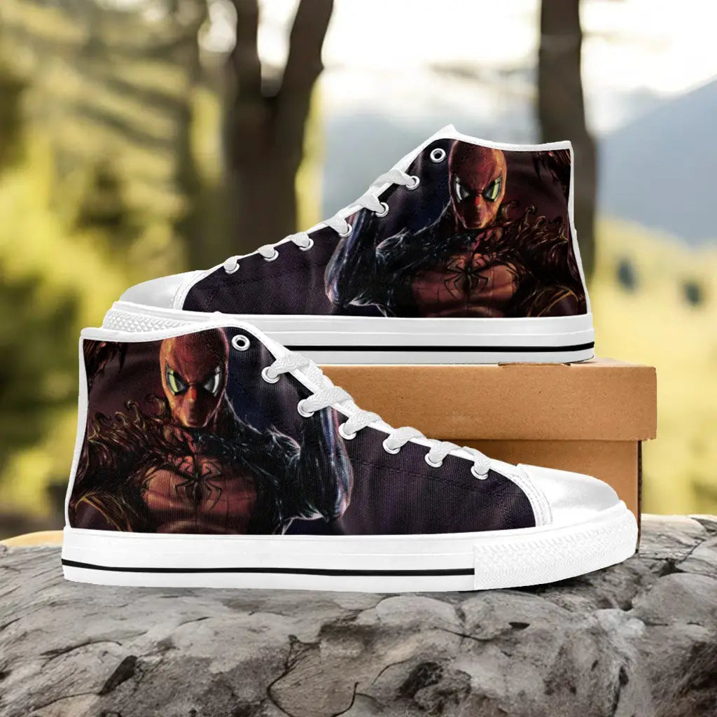 Spiderman Symbiote Custom High Top Sneakers Shoes