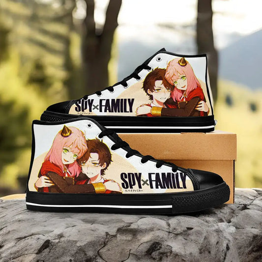 Spy x Family Anya Damian Custom High Top Sneakers Shoes