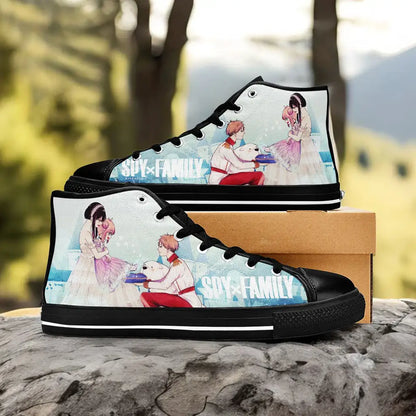 Spy x Family Anya Yor Loid Custom High Top Sneakers Shoes