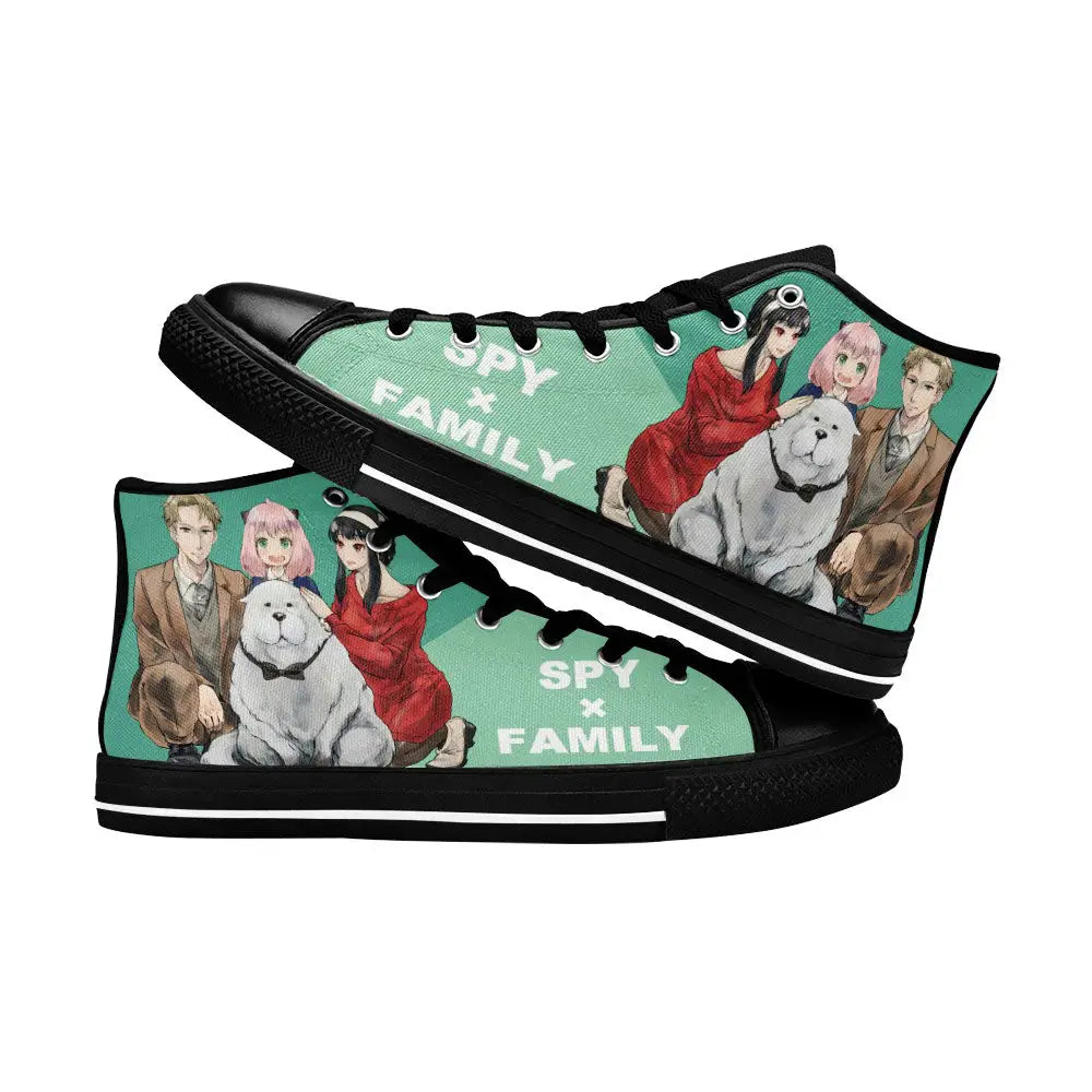 Spy x Family Anya Yor Loid Custom High Top Sneakers Shoes