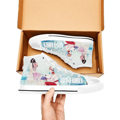 Spy x Family Anya Yor Loid Custom High Top Sneakers Shoes