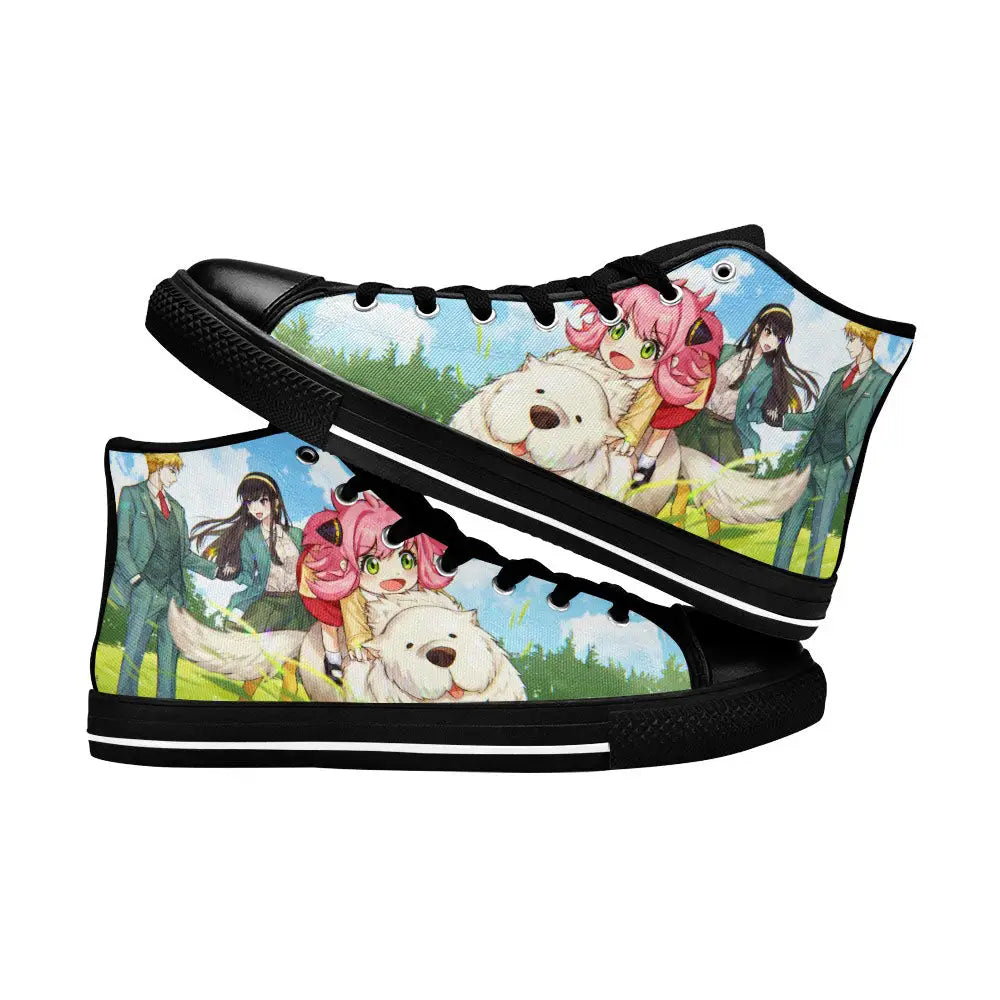 Spy x Family Anya Yor Loid Custom High Top Sneakers Shoes