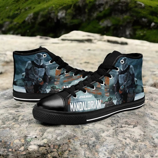 Star Wars The Mandalorian Grogu Custom High Top Sneakers Shoes