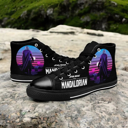 Star Wars The Mandalorian Custom High Top Sneakers Shoes