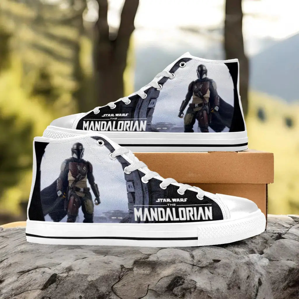 Star Wars The Mandalorian Custom High Top Sneakers Shoes