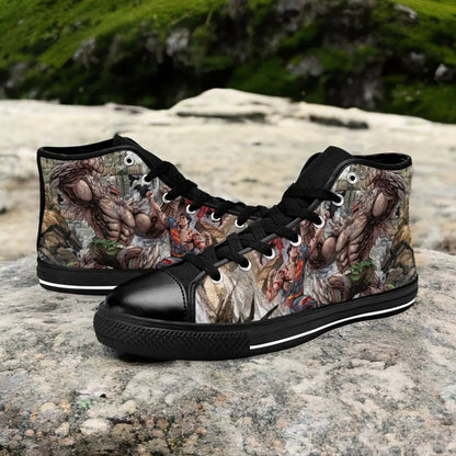 Superhero Doomsday v Superman Custom High Top Sneakers Shoes