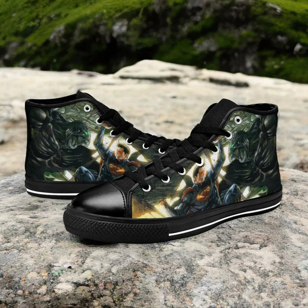 Superhero Doomsday v Superman Custom High Top Sneakers Shoes