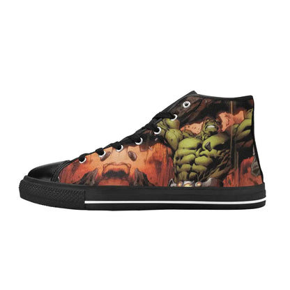 Superhero Avengers Hulk Custom High Top Sneakers Shoes