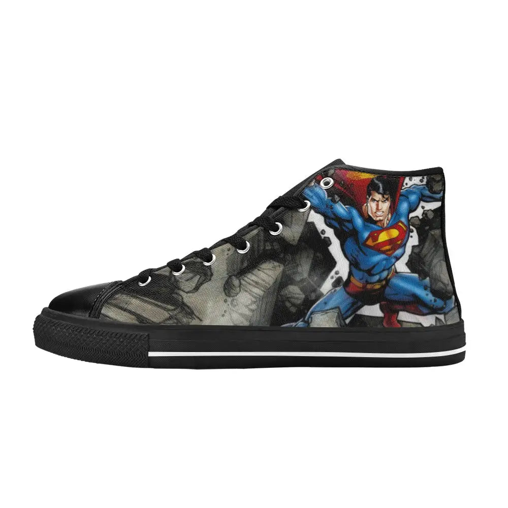 Superhero Superman Custom High Top Sneakers Shoes