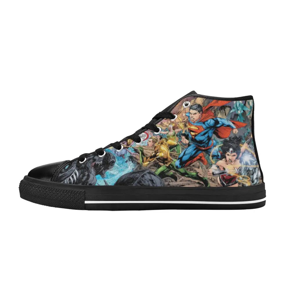 Superhero Superman Custom High Top Sneakers Shoes