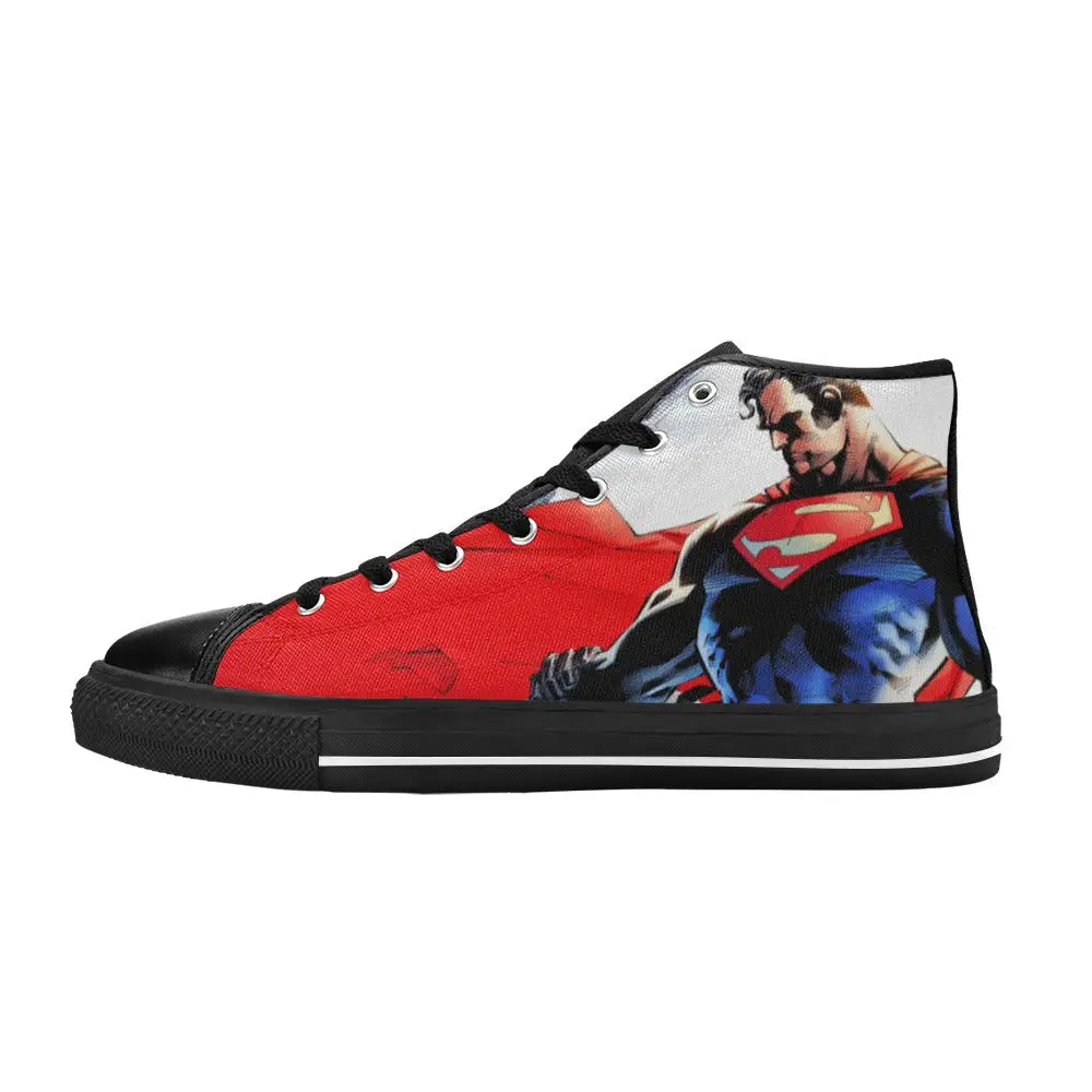 Superhero Superman Custom High Top Sneakers Shoes