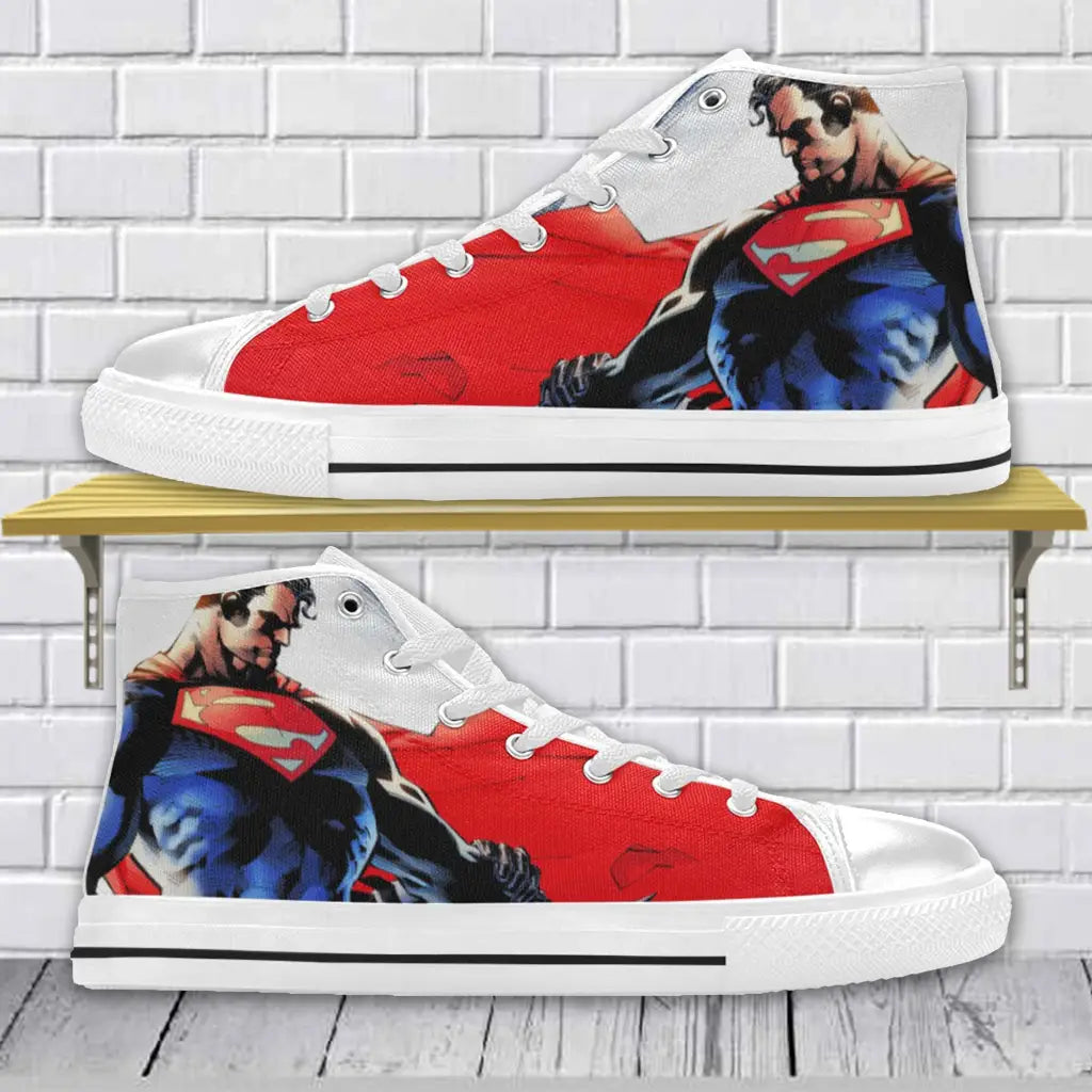 Superhero Superman Custom High Top Sneakers Shoes