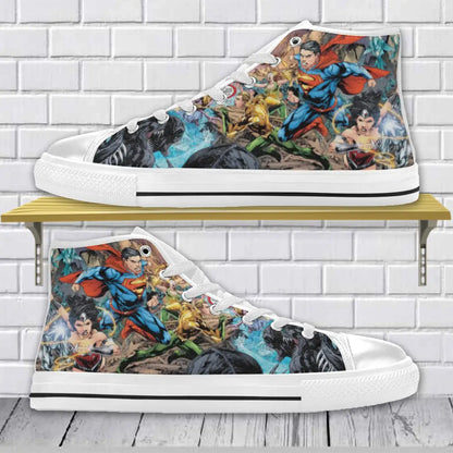 Superhero Superman Custom High Top Sneakers Shoes