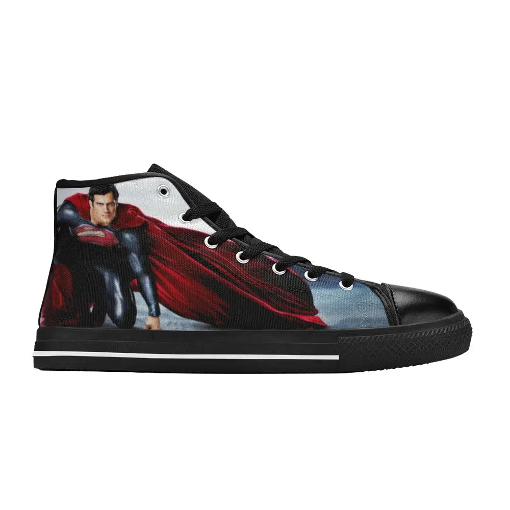 Superhero Superman Custom High Top Sneakers Shoes