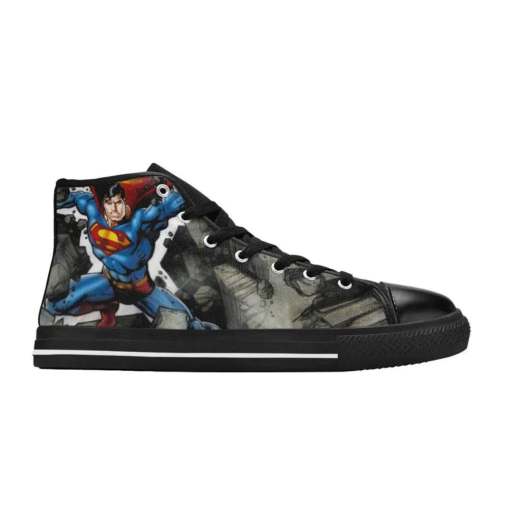 Superhero Superman Custom High Top Sneakers Shoes