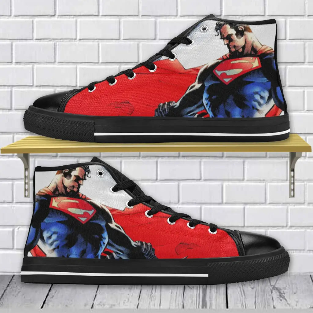 Superhero Superman Custom High Top Sneakers Shoes