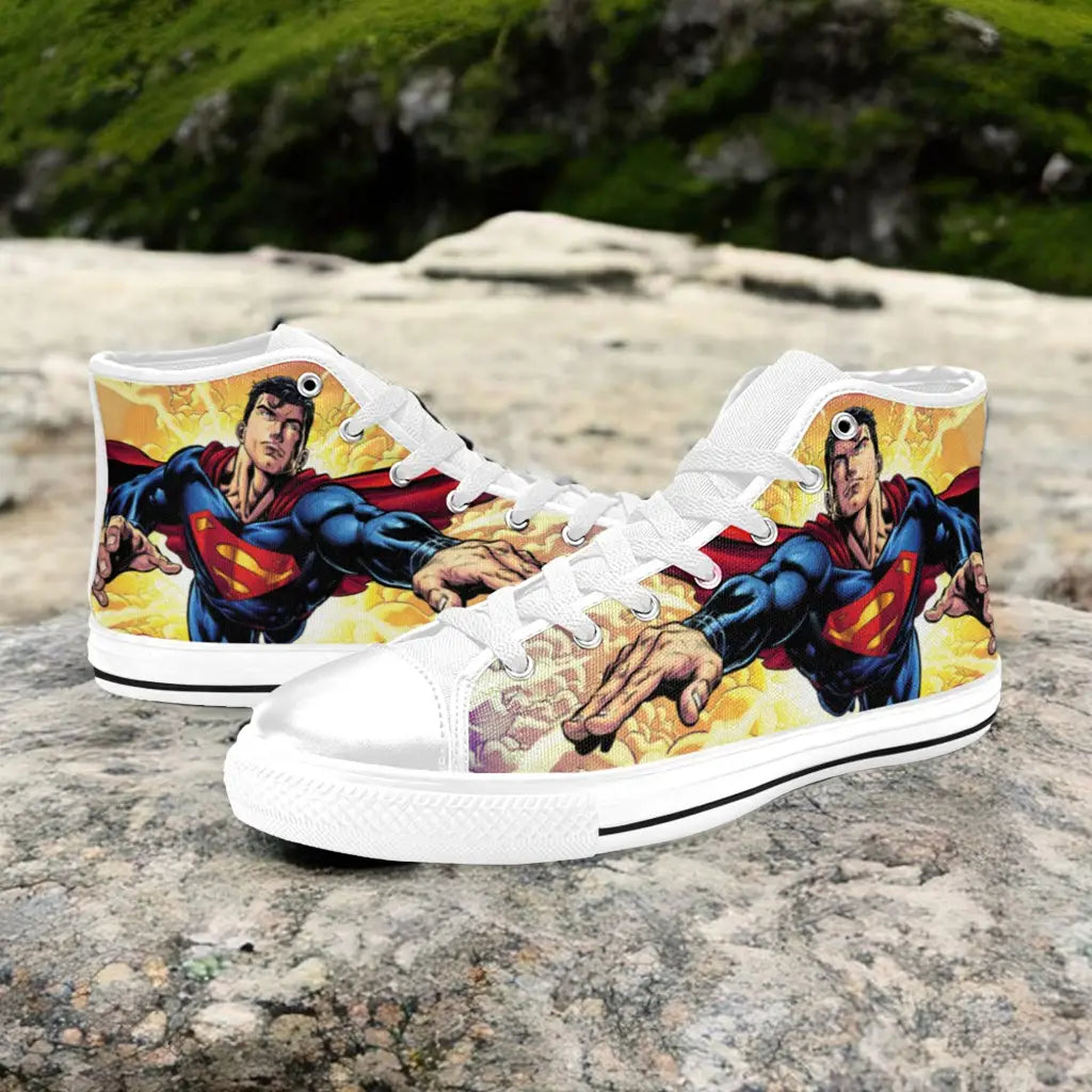 Superhero Superman Custom High Top Sneakers Shoes