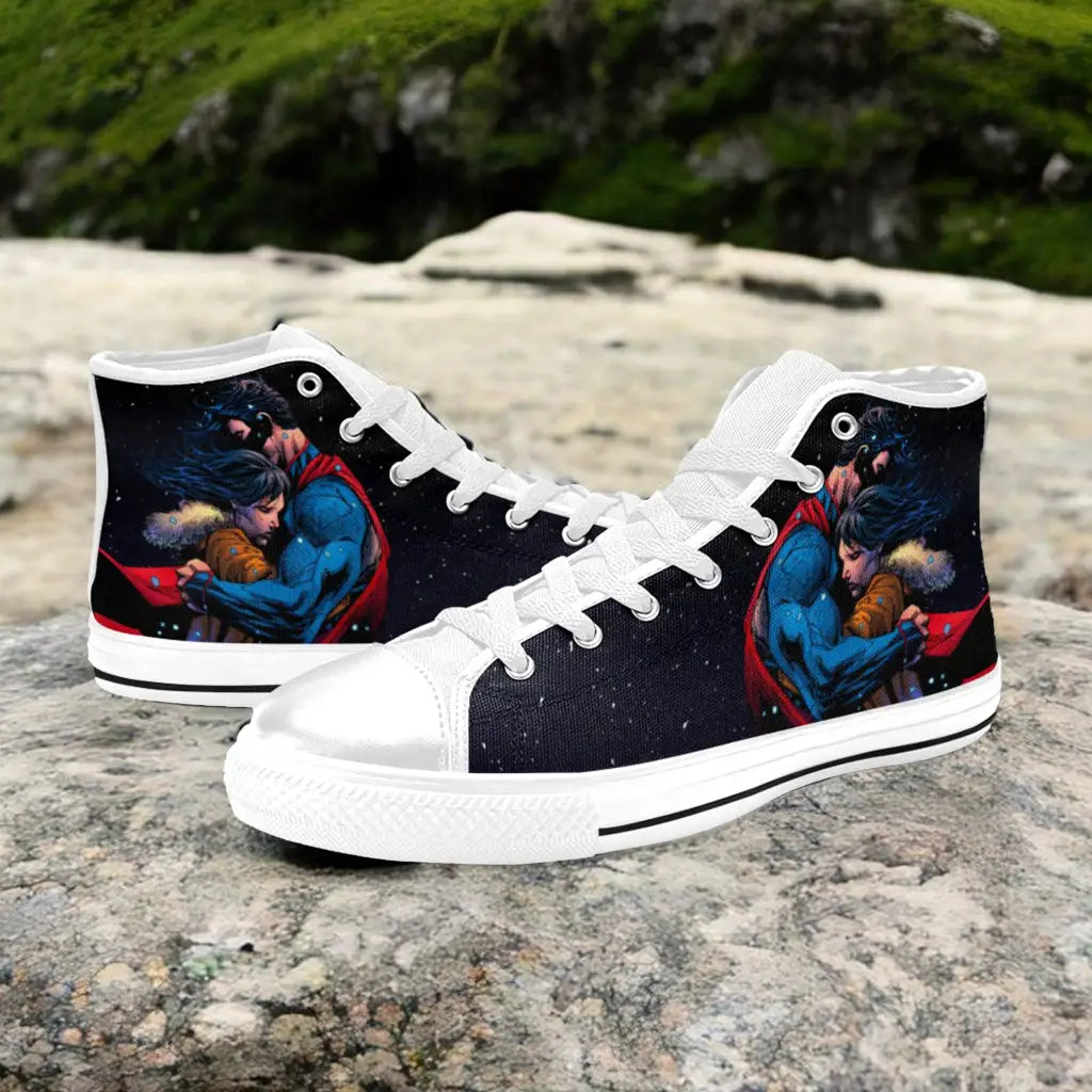 Superhero Superman Custom High Top Sneakers Shoes