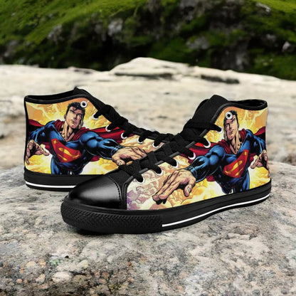 Superhero Superman Custom High Top Sneakers Shoes