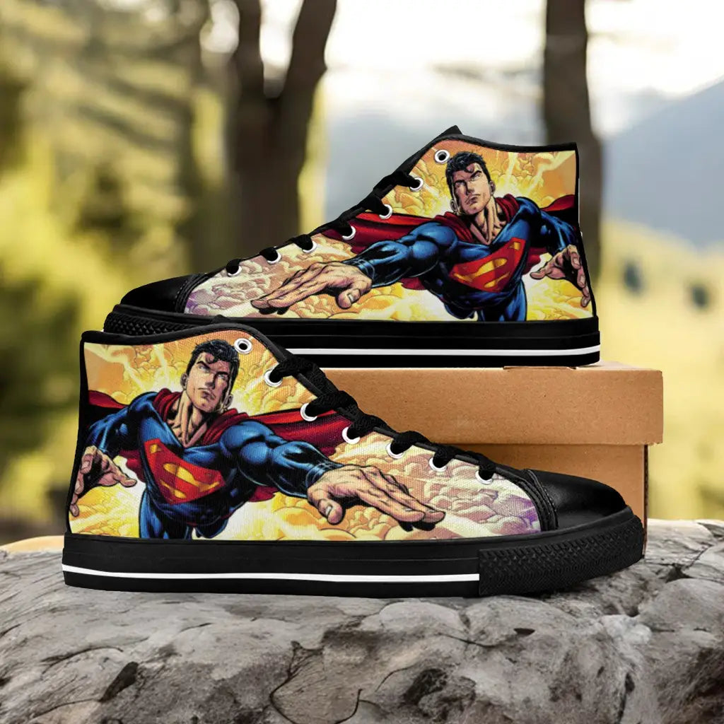 Superhero Superman Custom High Top Sneakers Shoes