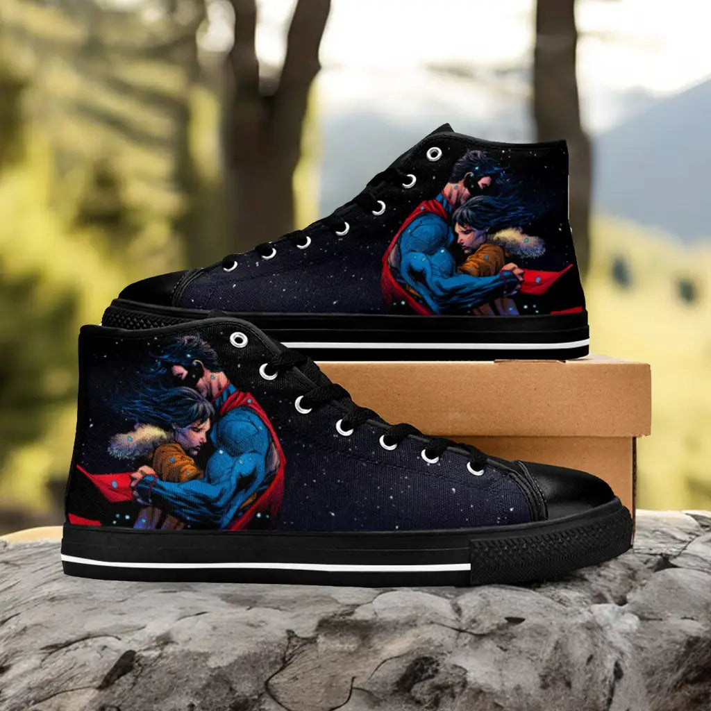 Superhero Superman Custom High Top Sneakers Shoes