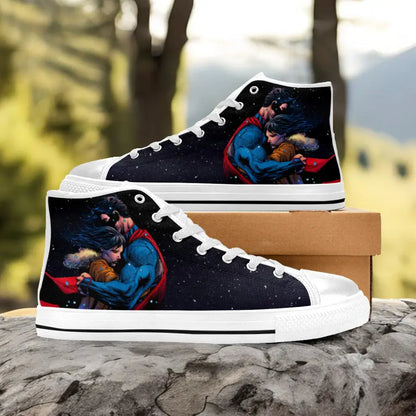 Superhero Superman Custom High Top Sneakers Shoes